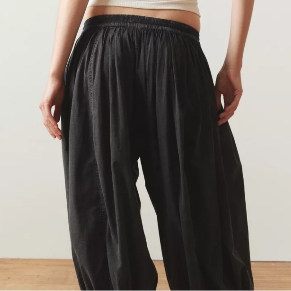 UO Out From Under Jasmine Ballon/Harem Pants in Black - Picture 3 of 11